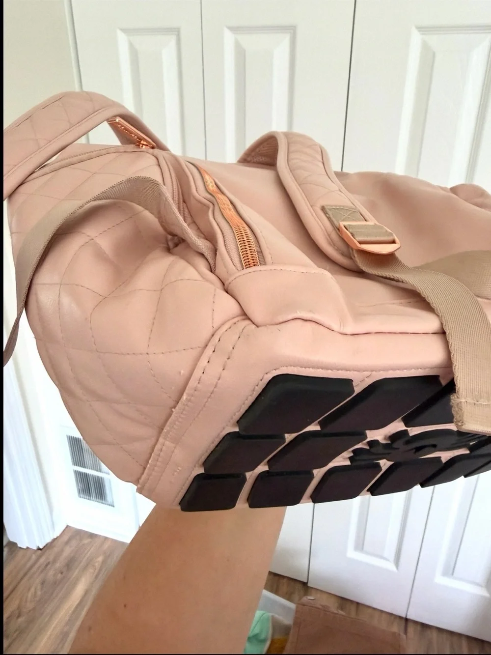🦋Itzy Ritzy Boss Plus Diaper Bag  Backpack Blush Pink and  Diaper Bag Charm pod